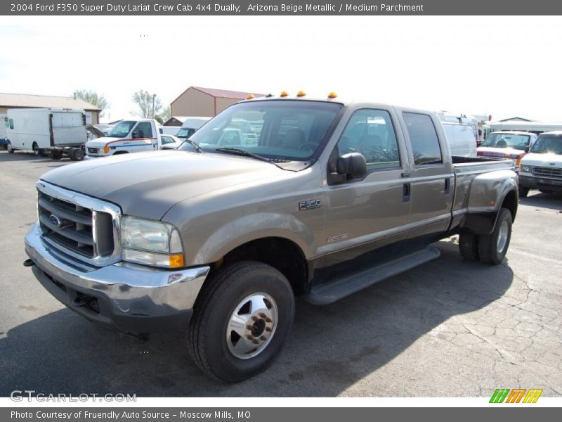 Front 3/4 View of 2004 F350 Super Duty Lariat Crew Cab 4x4 Dually