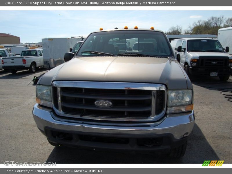 Arizona Beige Metallic / Medium Parchment 2004 Ford F350 Super Duty Lariat Crew Cab 4x4 Dually