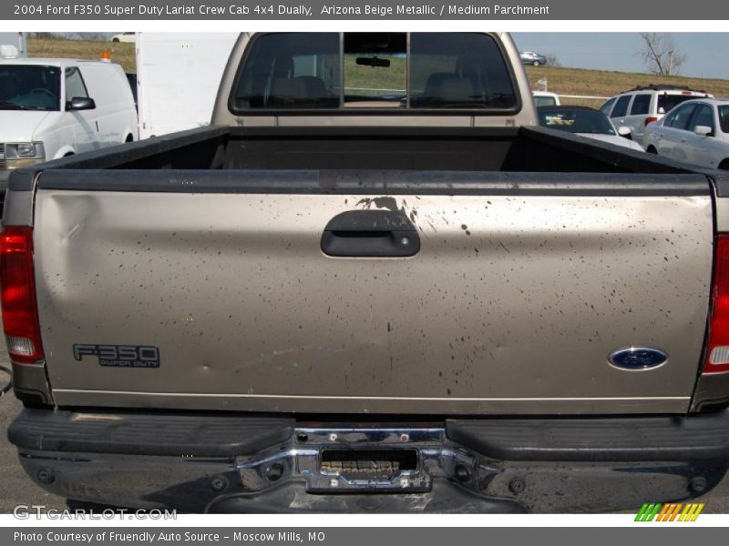 Arizona Beige Metallic / Medium Parchment 2004 Ford F350 Super Duty Lariat Crew Cab 4x4 Dually