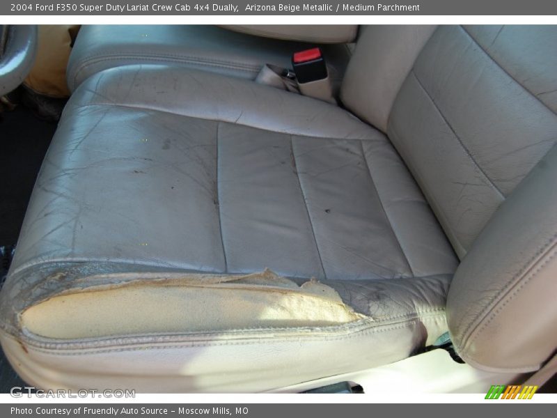 Arizona Beige Metallic / Medium Parchment 2004 Ford F350 Super Duty Lariat Crew Cab 4x4 Dually