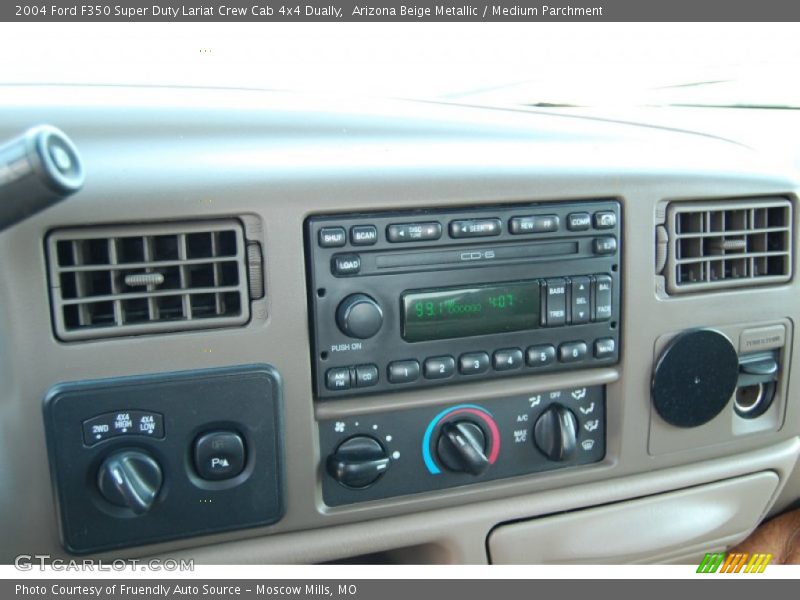 Arizona Beige Metallic / Medium Parchment 2004 Ford F350 Super Duty Lariat Crew Cab 4x4 Dually