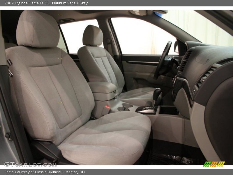 Platinum Sage / Gray 2009 Hyundai Santa Fe SE