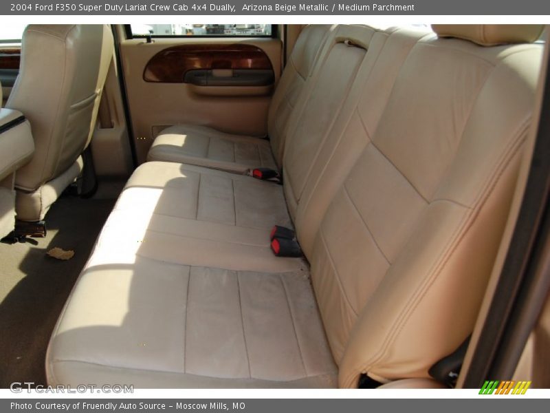 Arizona Beige Metallic / Medium Parchment 2004 Ford F350 Super Duty Lariat Crew Cab 4x4 Dually