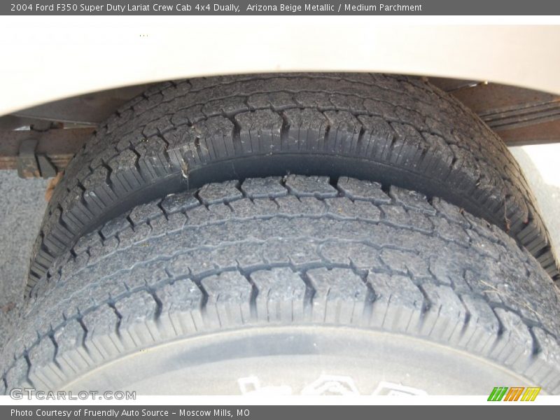 Arizona Beige Metallic / Medium Parchment 2004 Ford F350 Super Duty Lariat Crew Cab 4x4 Dually