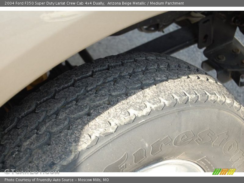 Arizona Beige Metallic / Medium Parchment 2004 Ford F350 Super Duty Lariat Crew Cab 4x4 Dually