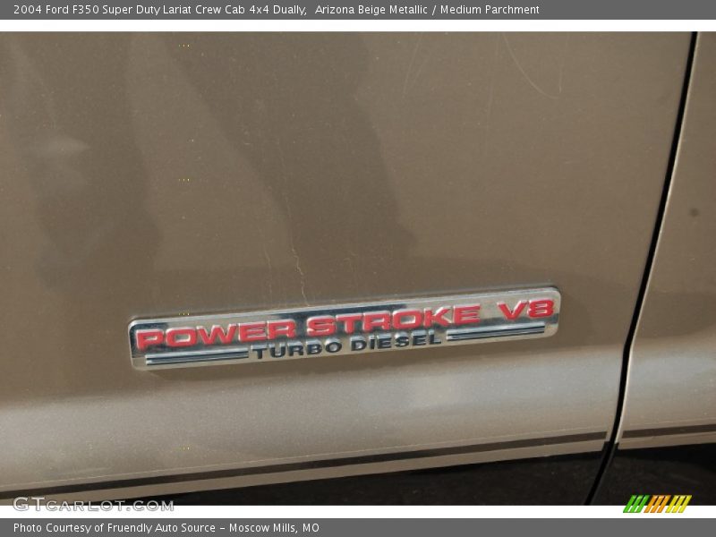 Arizona Beige Metallic / Medium Parchment 2004 Ford F350 Super Duty Lariat Crew Cab 4x4 Dually