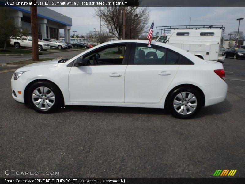 Summit White / Jet Black/Medium Titanium 2013 Chevrolet Cruze LS