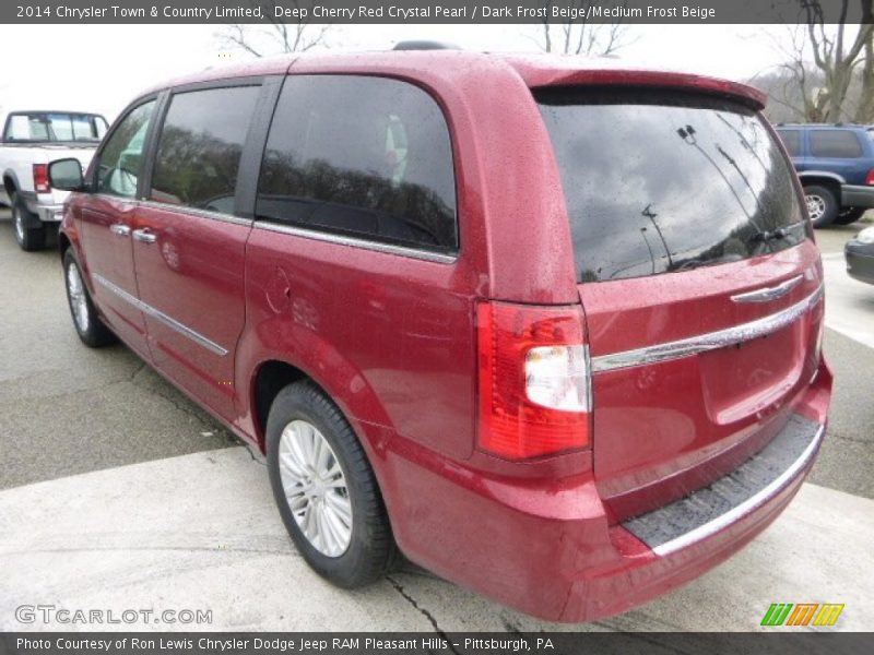 Deep Cherry Red Crystal Pearl / Dark Frost Beige/Medium Frost Beige 2014 Chrysler Town & Country Limited