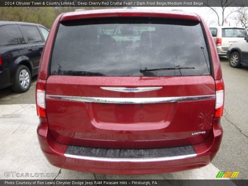 Deep Cherry Red Crystal Pearl / Dark Frost Beige/Medium Frost Beige 2014 Chrysler Town & Country Limited