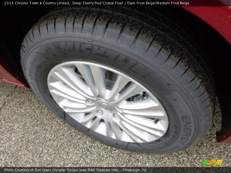 Deep Cherry Red Crystal Pearl / Dark Frost Beige/Medium Frost Beige 2014 Chrysler Town & Country Limited