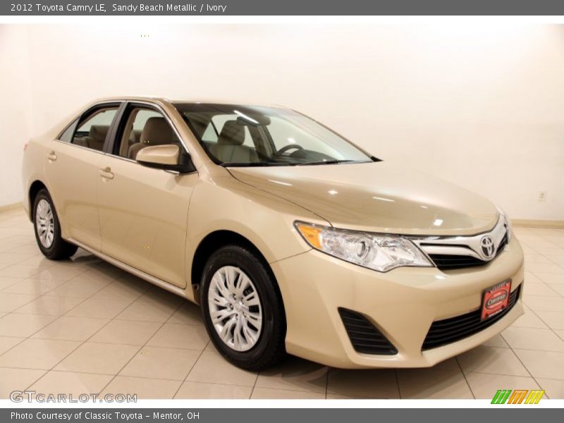 Sandy Beach Metallic / Ivory 2012 Toyota Camry LE