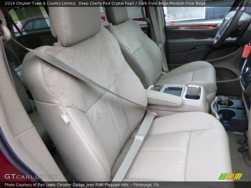 Deep Cherry Red Crystal Pearl / Dark Frost Beige/Medium Frost Beige 2014 Chrysler Town & Country Limited