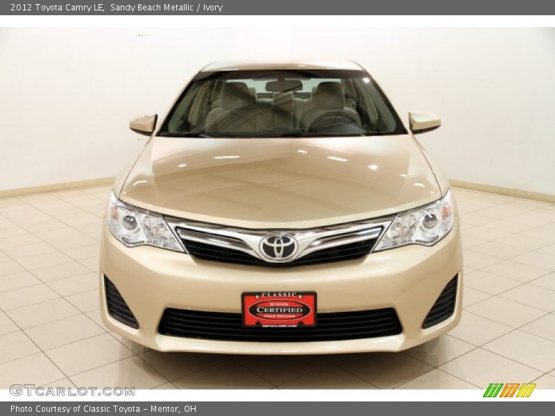 Sandy Beach Metallic / Ivory 2012 Toyota Camry LE