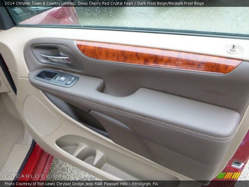 Deep Cherry Red Crystal Pearl / Dark Frost Beige/Medium Frost Beige 2014 Chrysler Town & Country Limited