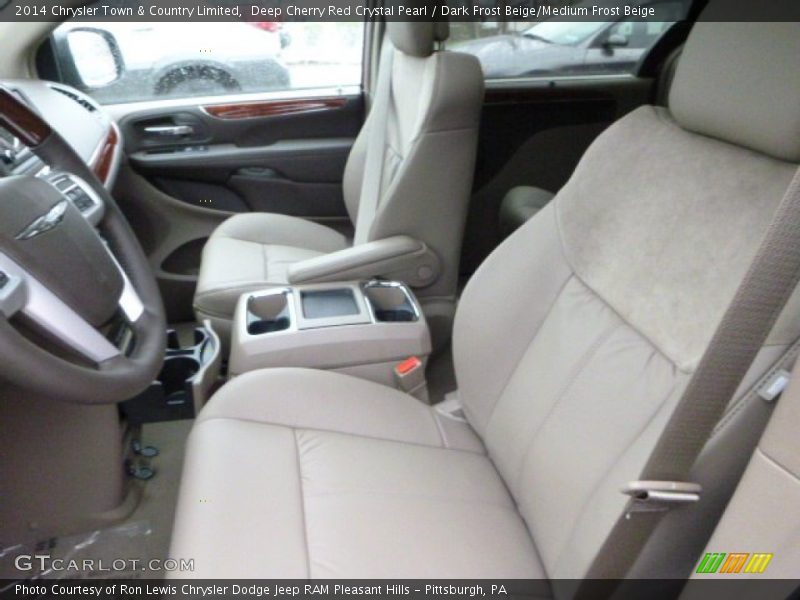 Deep Cherry Red Crystal Pearl / Dark Frost Beige/Medium Frost Beige 2014 Chrysler Town & Country Limited