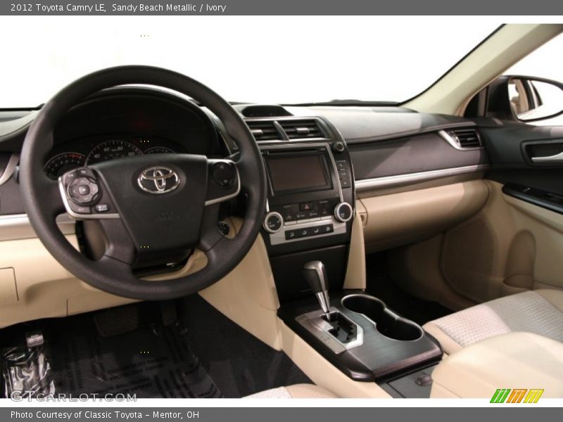 Sandy Beach Metallic / Ivory 2012 Toyota Camry LE