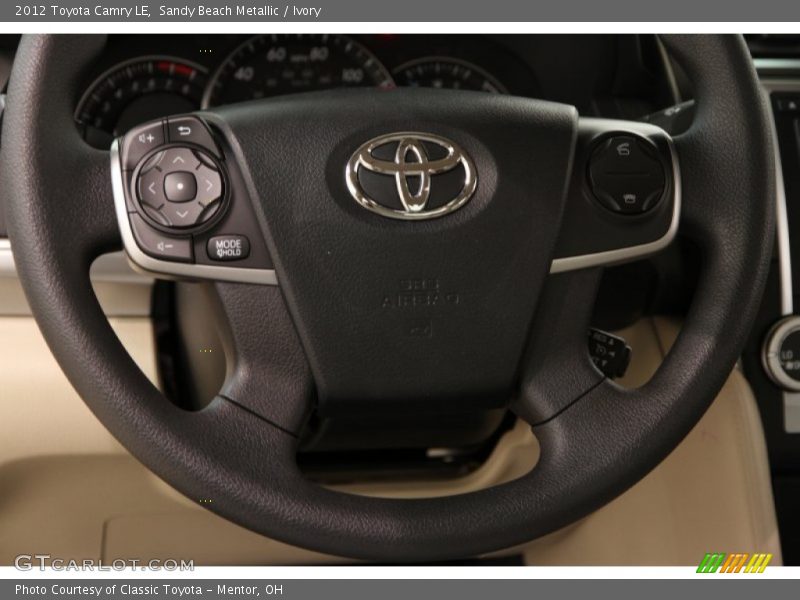 Sandy Beach Metallic / Ivory 2012 Toyota Camry LE