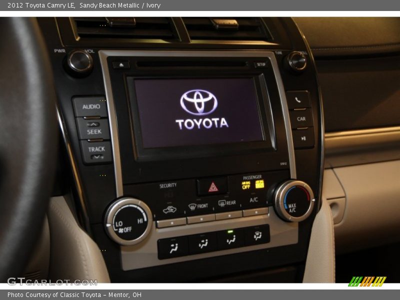 Sandy Beach Metallic / Ivory 2012 Toyota Camry LE