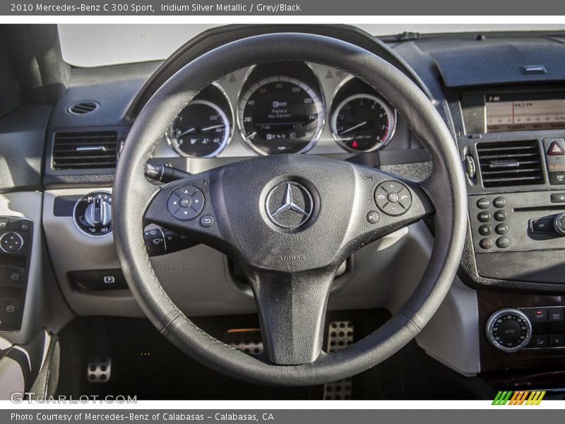 Iridium Silver Metallic / Grey/Black 2010 Mercedes-Benz C 300 Sport