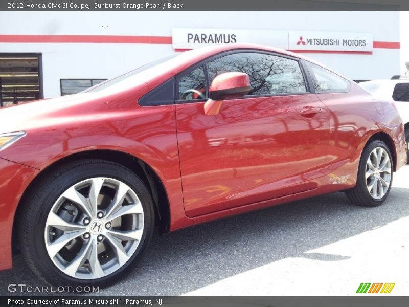 Sunburst Orange Pearl / Black 2012 Honda Civic Si Coupe