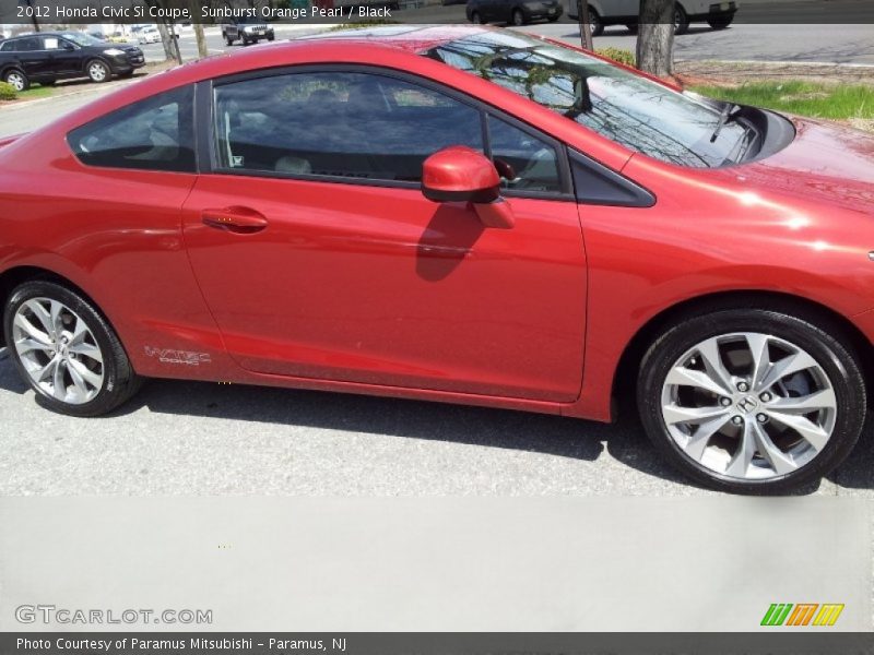 Sunburst Orange Pearl / Black 2012 Honda Civic Si Coupe