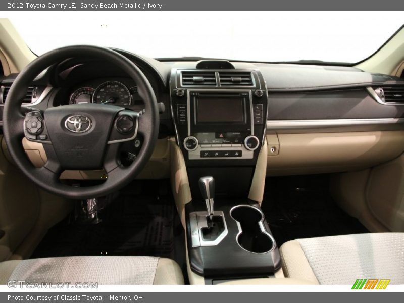 Sandy Beach Metallic / Ivory 2012 Toyota Camry LE