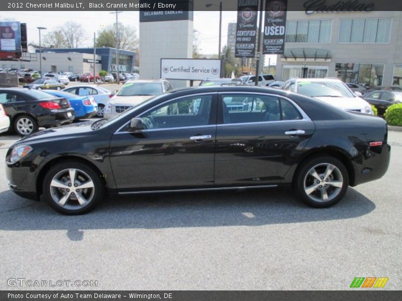 Black Granite Metallic / Ebony 2012 Chevrolet Malibu LT