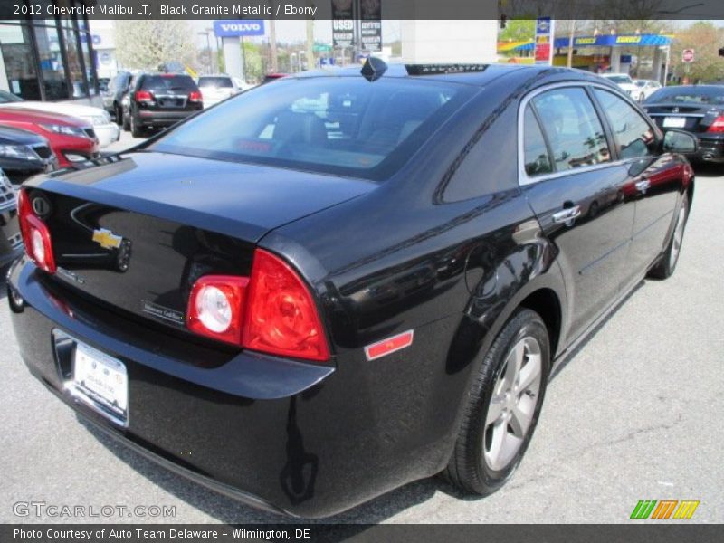 Black Granite Metallic / Ebony 2012 Chevrolet Malibu LT