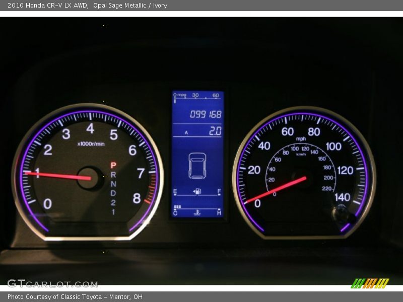 Opal Sage Metallic / Ivory 2010 Honda CR-V LX AWD