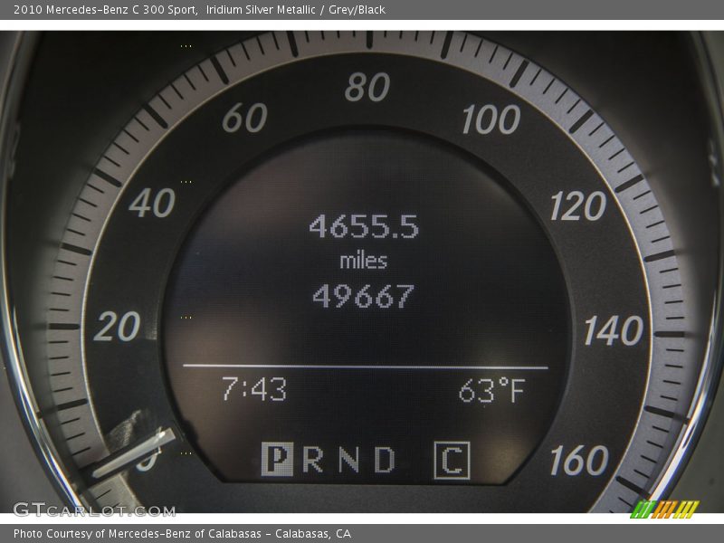 Iridium Silver Metallic / Grey/Black 2010 Mercedes-Benz C 300 Sport