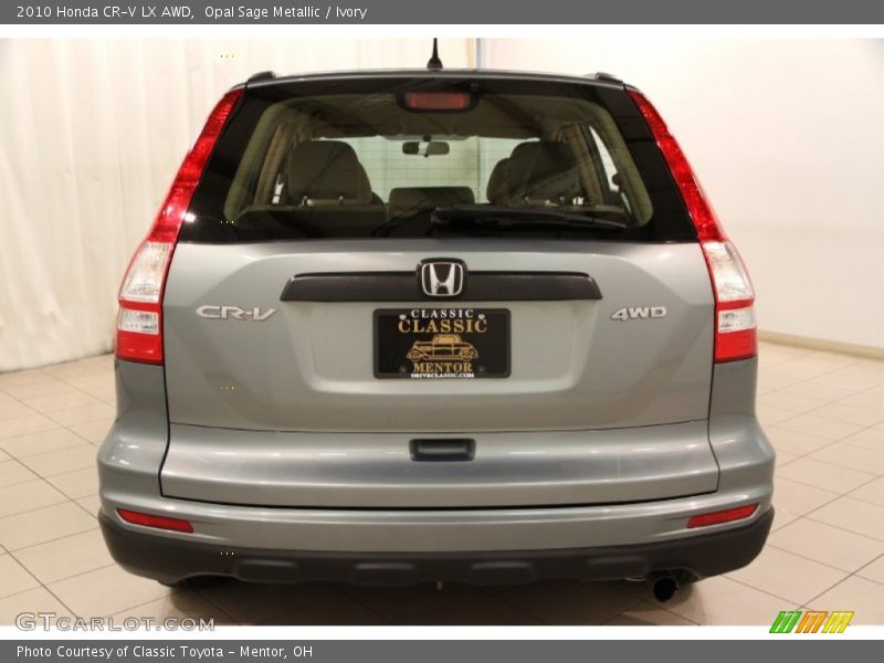Opal Sage Metallic / Ivory 2010 Honda CR-V LX AWD