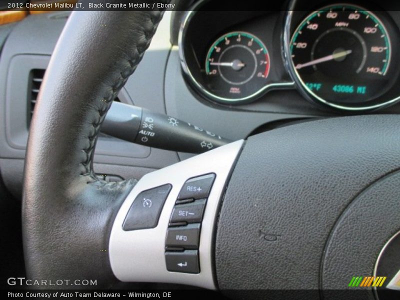 Black Granite Metallic / Ebony 2012 Chevrolet Malibu LT