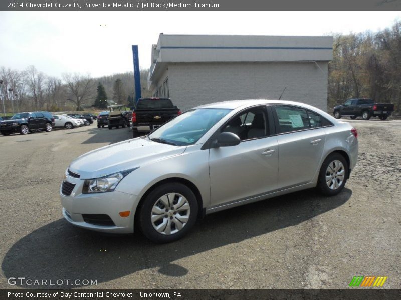 Silver Ice Metallic / Jet Black/Medium Titanium 2014 Chevrolet Cruze LS