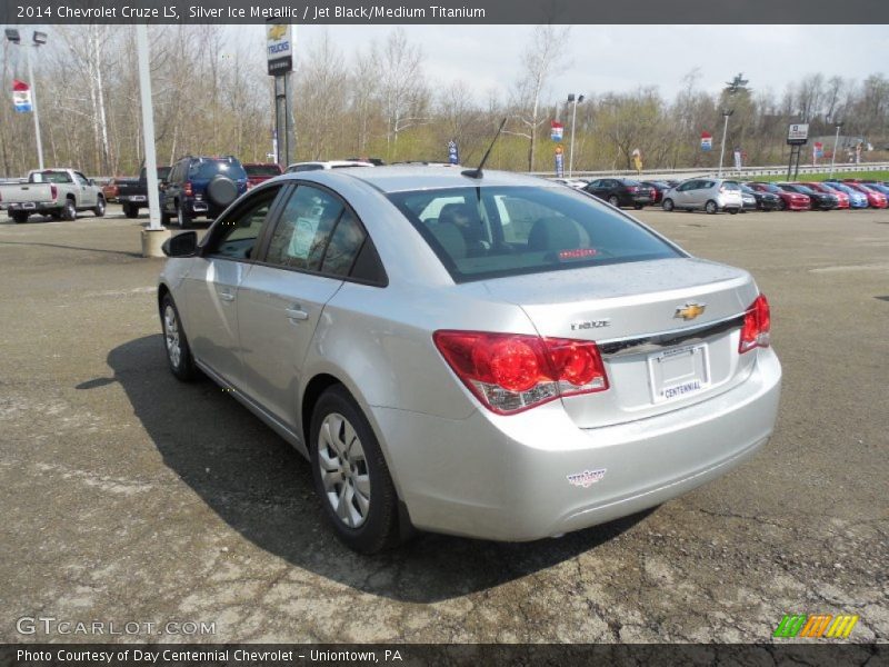Silver Ice Metallic / Jet Black/Medium Titanium 2014 Chevrolet Cruze LS