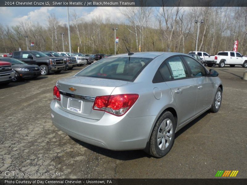 Silver Ice Metallic / Jet Black/Medium Titanium 2014 Chevrolet Cruze LS