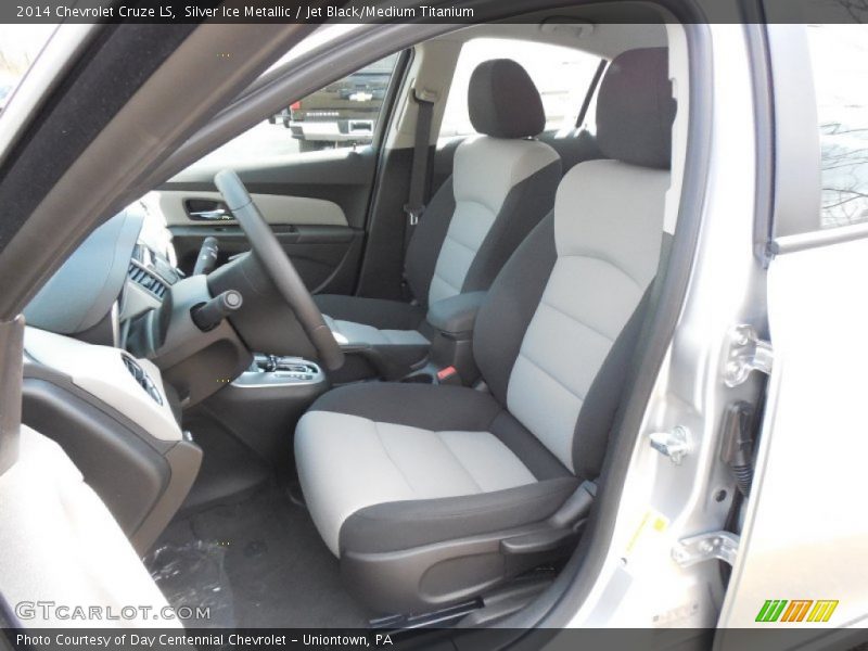 Silver Ice Metallic / Jet Black/Medium Titanium 2014 Chevrolet Cruze LS
