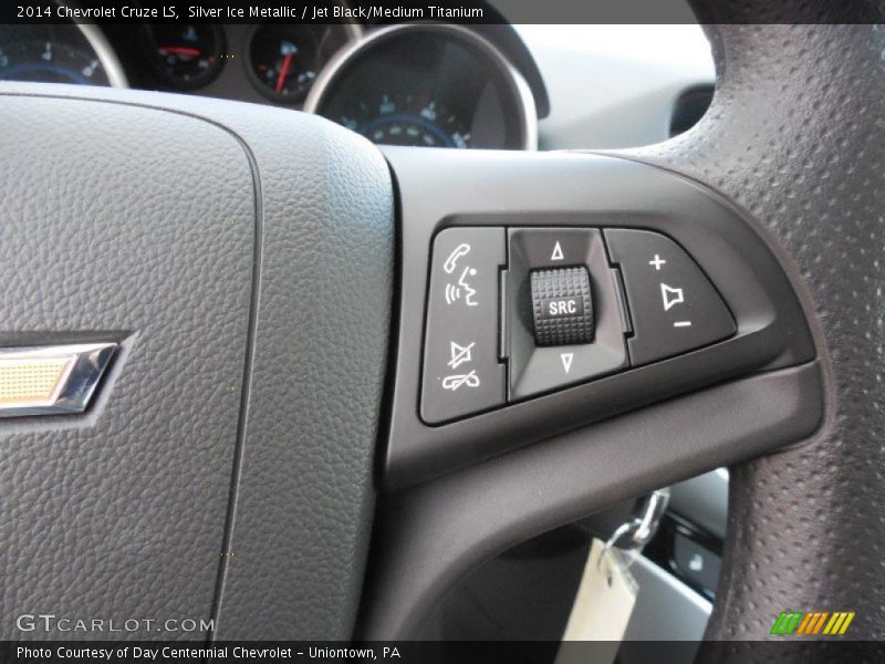 Silver Ice Metallic / Jet Black/Medium Titanium 2014 Chevrolet Cruze LS