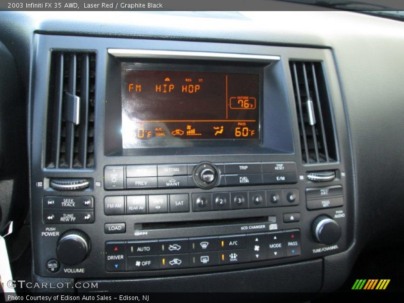 Laser Red / Graphite Black 2003 Infiniti FX 35 AWD