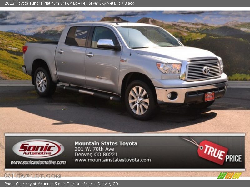 Silver Sky Metallic / Black 2013 Toyota Tundra Platinum CrewMax 4x4