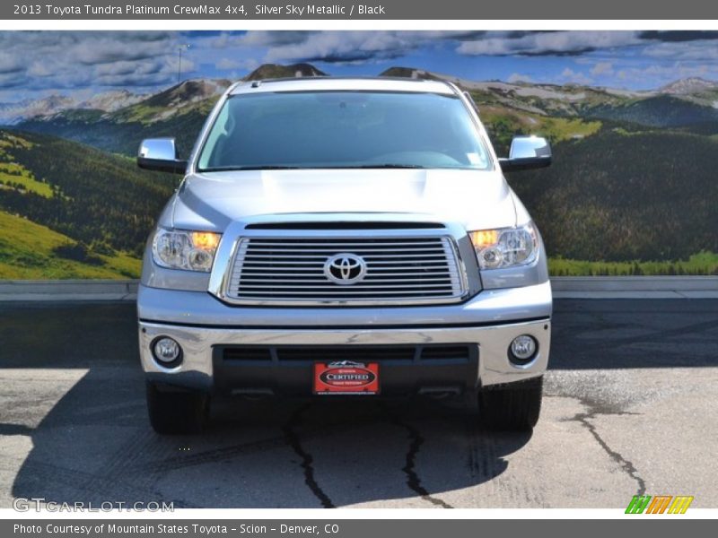 Silver Sky Metallic / Black 2013 Toyota Tundra Platinum CrewMax 4x4