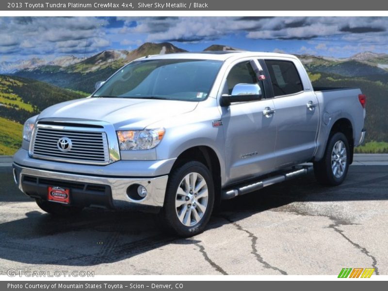 Silver Sky Metallic / Black 2013 Toyota Tundra Platinum CrewMax 4x4