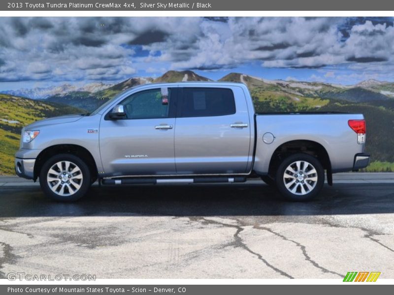 Silver Sky Metallic / Black 2013 Toyota Tundra Platinum CrewMax 4x4