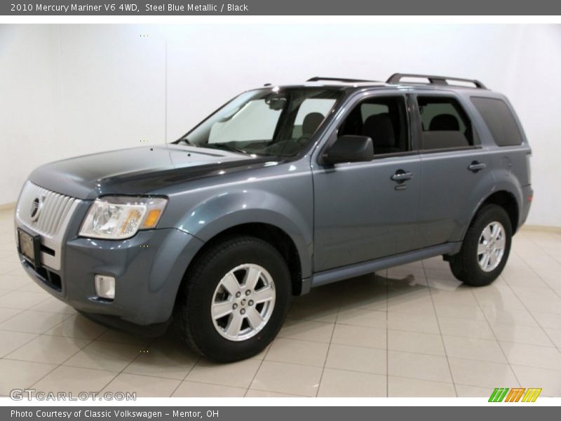 Steel Blue Metallic / Black 2010 Mercury Mariner V6 4WD