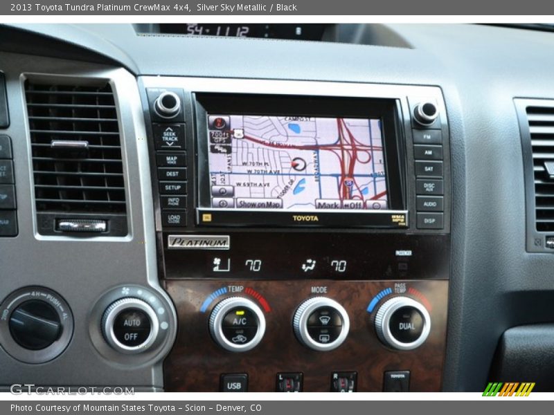 Silver Sky Metallic / Black 2013 Toyota Tundra Platinum CrewMax 4x4