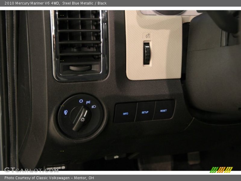 Steel Blue Metallic / Black 2010 Mercury Mariner V6 4WD