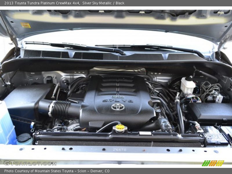 Silver Sky Metallic / Black 2013 Toyota Tundra Platinum CrewMax 4x4