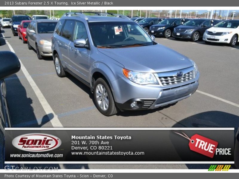 Ice Silver Metallic / Black 2013 Subaru Forester 2.5 X Touring