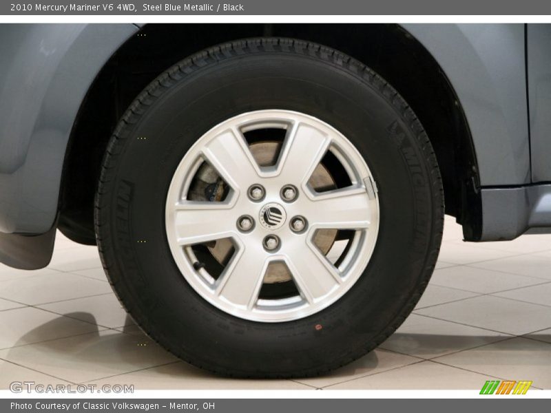 Steel Blue Metallic / Black 2010 Mercury Mariner V6 4WD