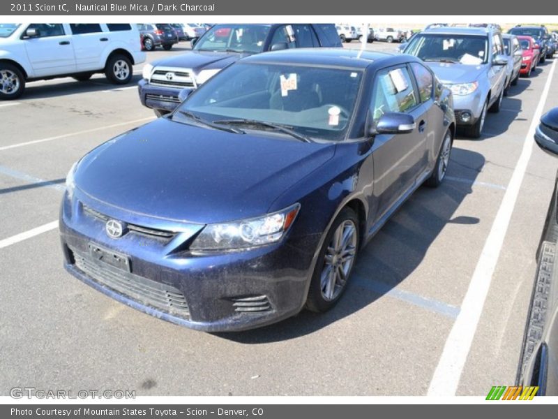 Nautical Blue Mica / Dark Charcoal 2011 Scion tC