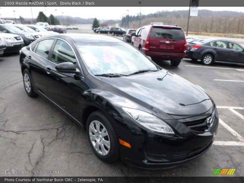 Ebony Black / Black 2009 Mazda MAZDA6 i Sport